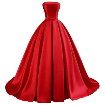 Elegant Satin Ball Gown